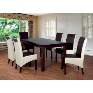 Stół Fornir Max 6 + 6 krzeseł Kinga (zest. FX5)