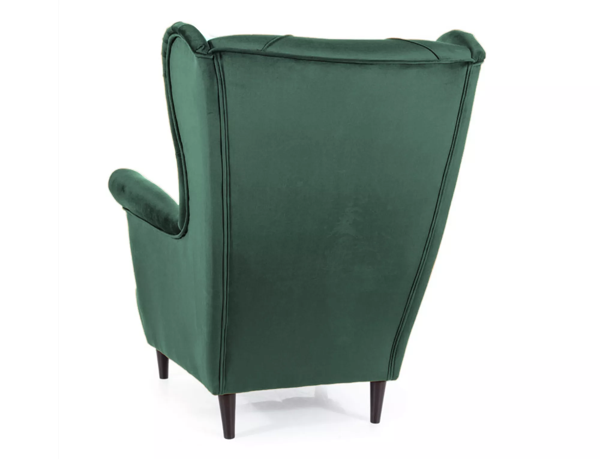 Fotel lady velvet zielony bluvel 78 / wenge