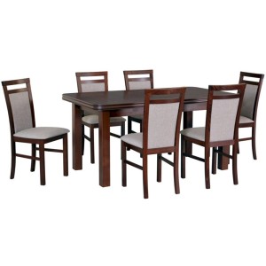 Stół Wenus 5 + 6 krzeseł Milano 5 (zest. DX29)