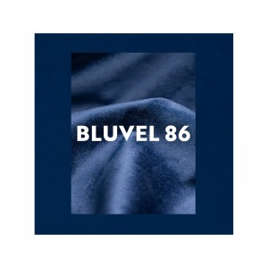 Fotel castello 1 velvet granatowy bluvel 86 / wenge