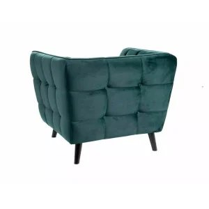Fotel castello 1 velvet zielony bluvel 78 / wenge