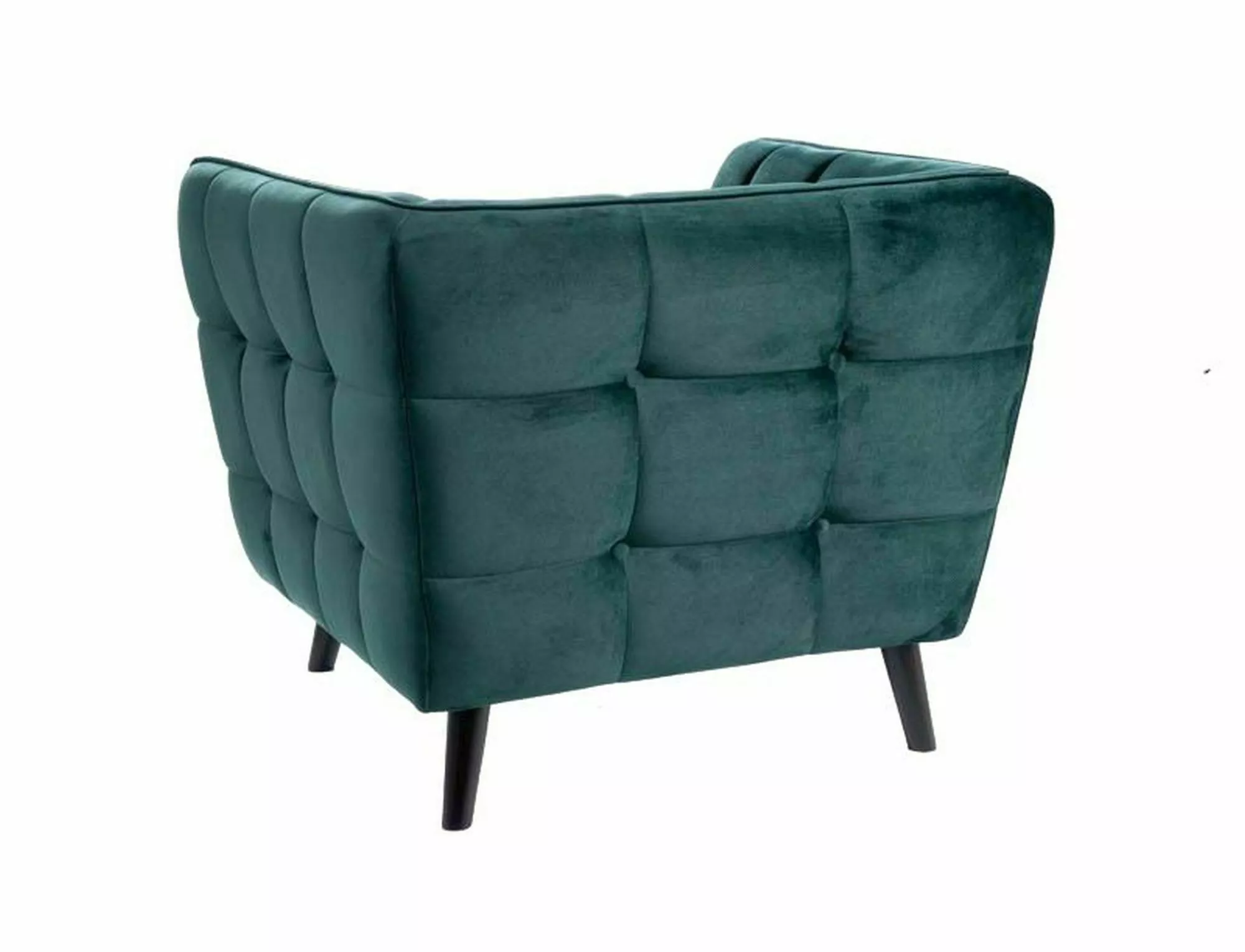 Fotel castello 1 velvet zielony bluvel 78 / wenge