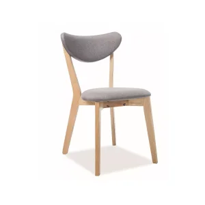Krzesło brando dąb/szary tap. 130
