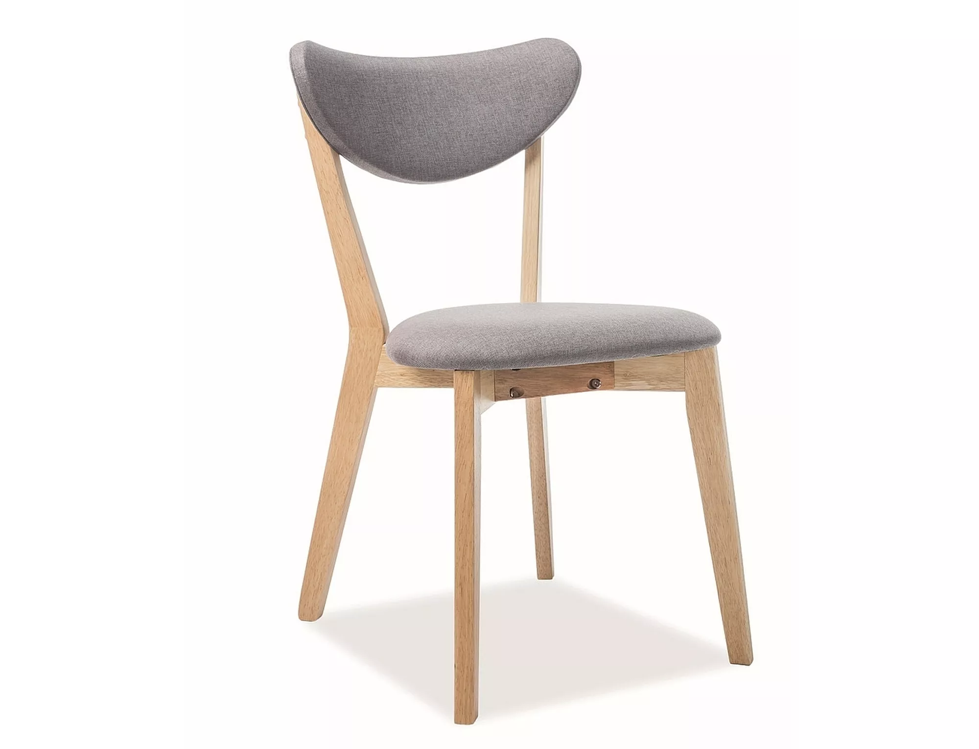 Krzesło brando dąb/szary tap. 130