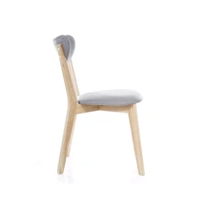 Krzesło brando dąb/szary tap. 130