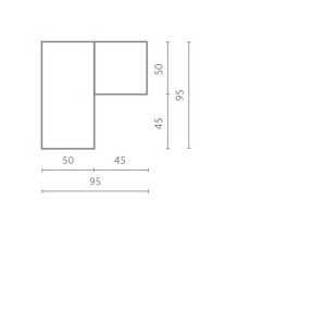 Szafa narożna Mobi MO1