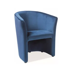 Fotel tm-1 velvet granatowy bluvel 86 / wenge