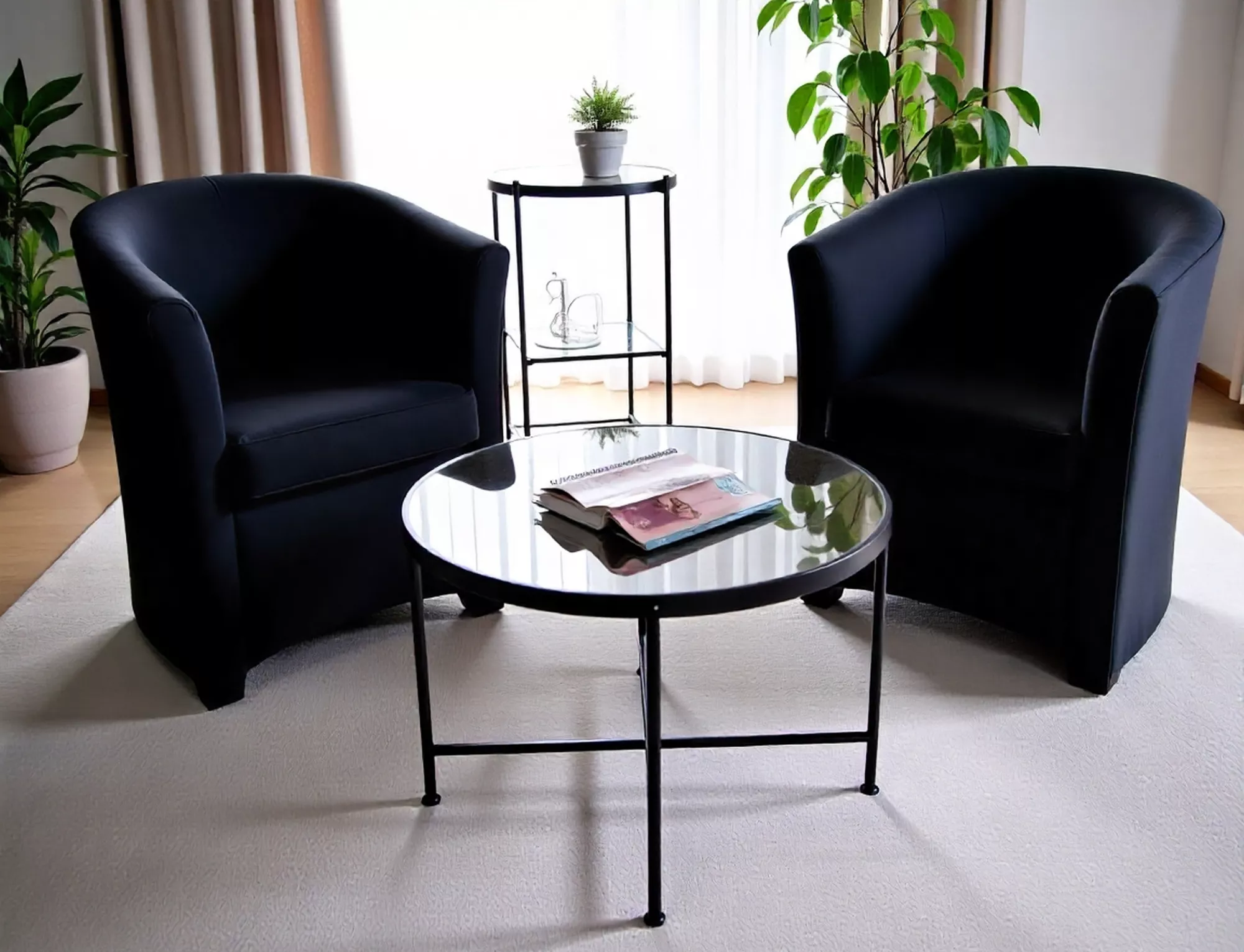 Fotel tm-1 velvet czarny bluvel 19/ wenge