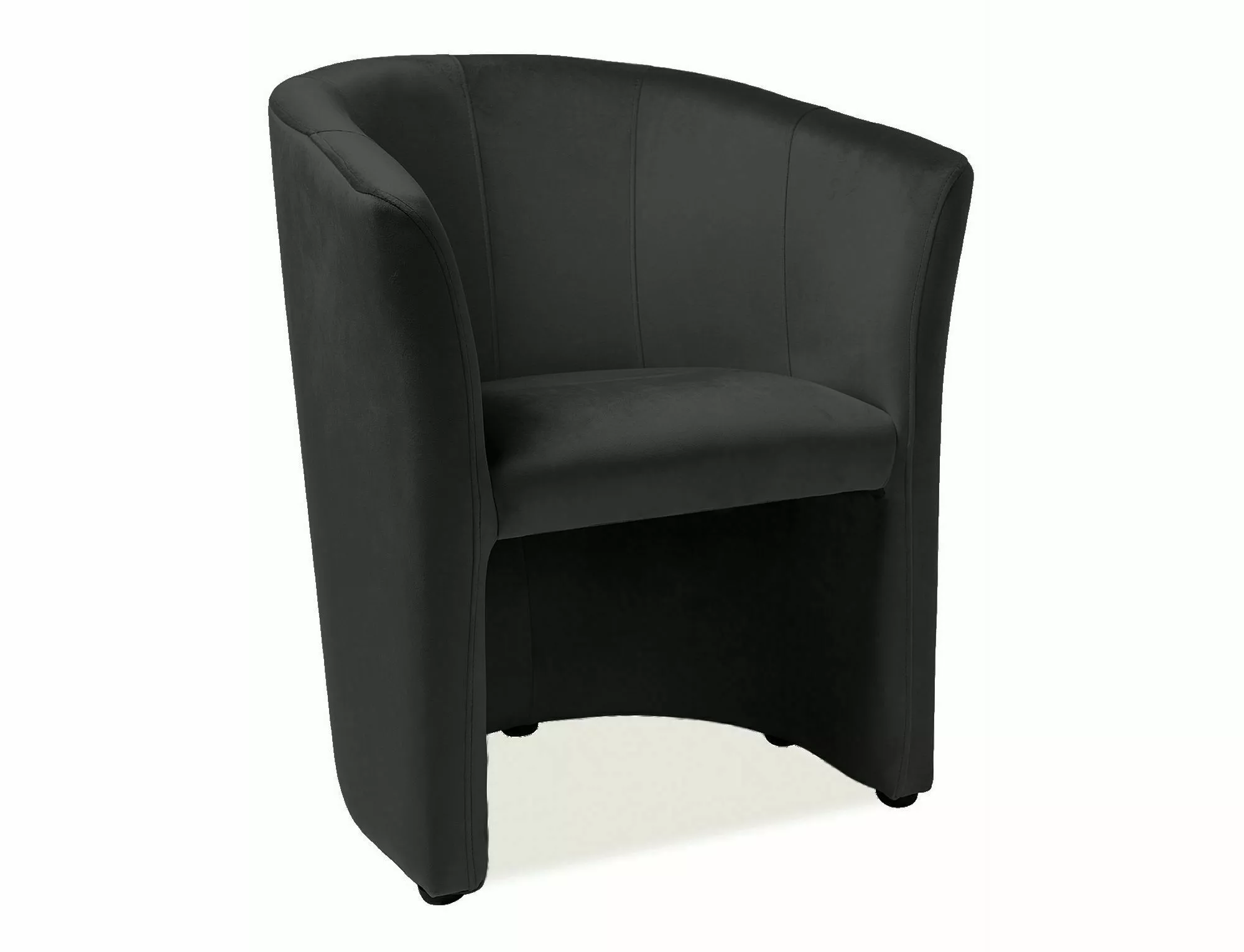 Fotel tm-1 velvet czarny bluvel 19/ wenge