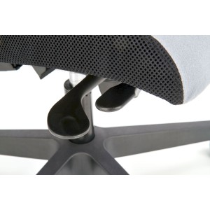 POP fotel pracowniczy, kolor: pasek boczny - czarny RN60999, front - popielaty M47