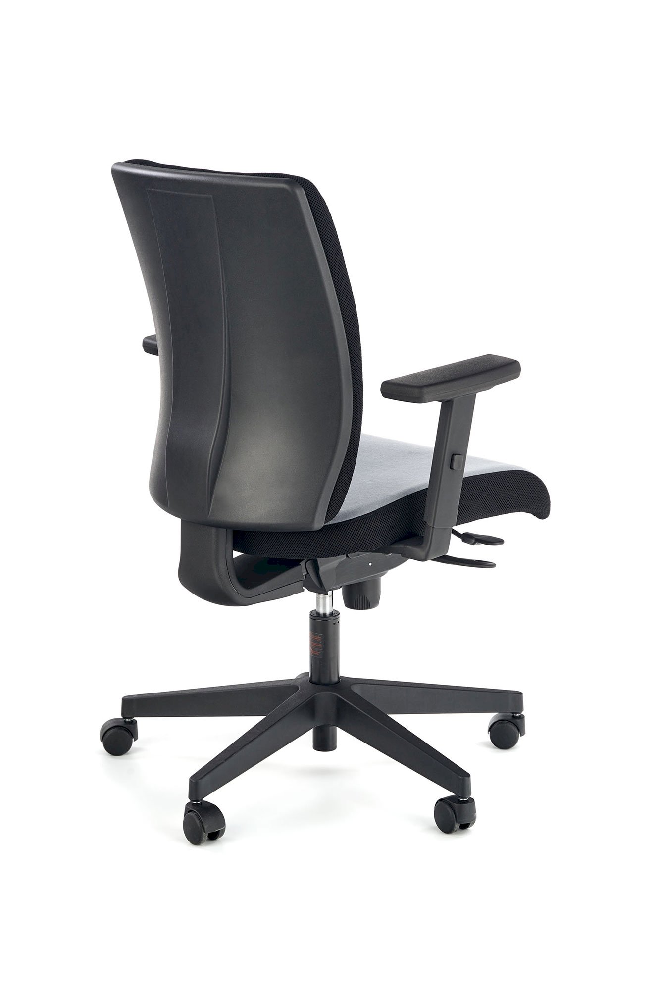 POP fotel pracowniczy, kolor: pasek boczny - czarny RN60999, front - popielaty M47