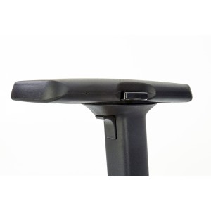 POP fotel pracowniczy, kolor: pasek boczny - czarny RN60999, front - popielaty M47