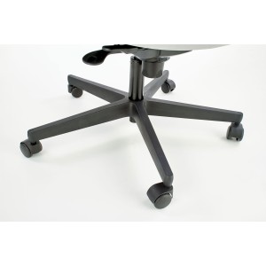 POP fotel pracowniczy, kolor: pasek boczny - czarny RN60999, front - popielaty M47