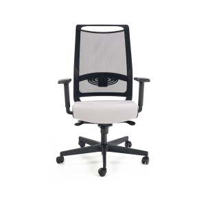 GULIETTA fotel gabinetowy, oparcie - siatka, siedzisko - czarny / popielaty - ERF8078