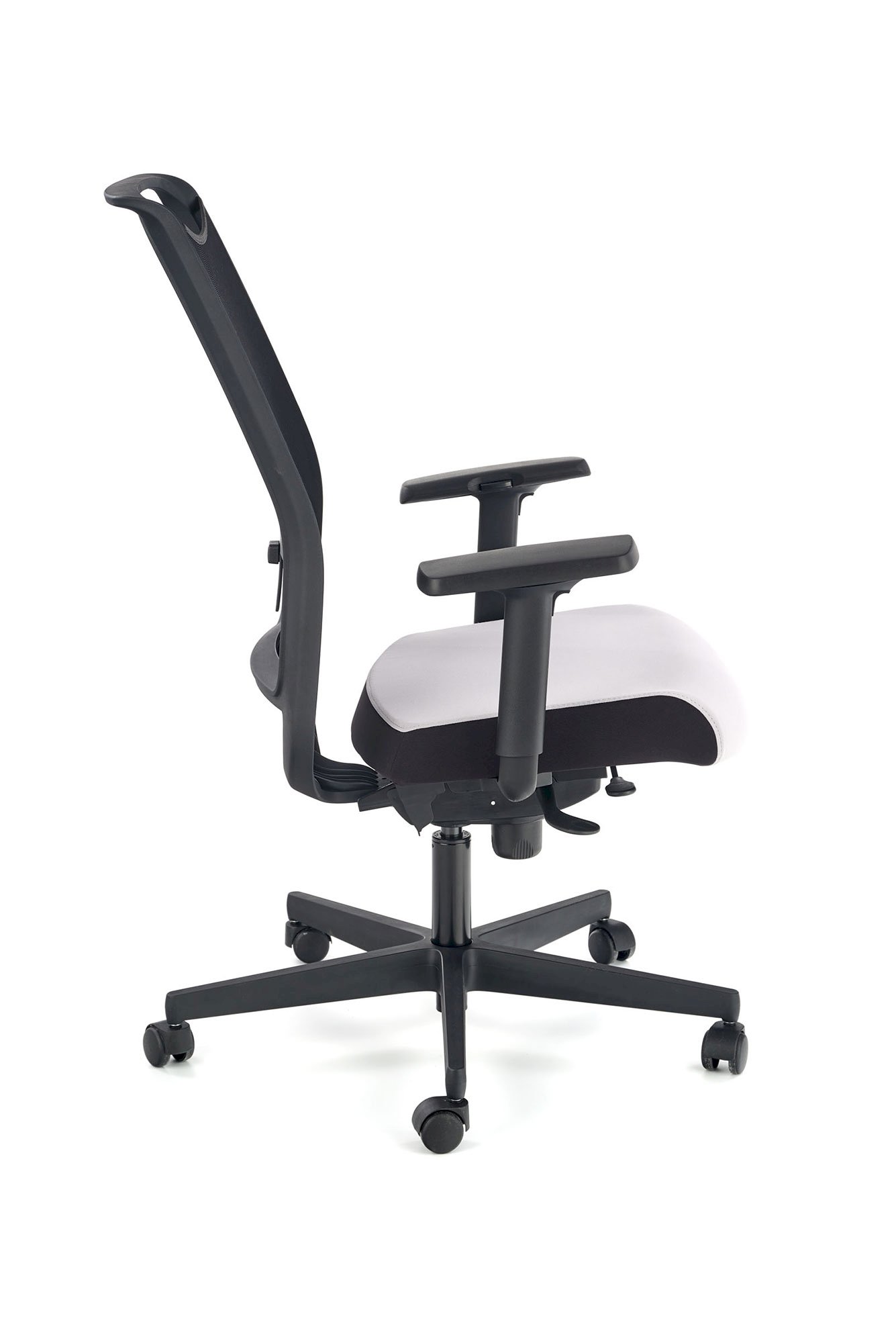 GULIETTA fotel gabinetowy, oparcie - siatka, siedzisko - czarny / popielaty - ERF8078