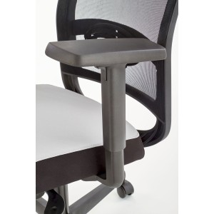 GULIETTA fotel gabinetowy, oparcie - siatka, siedzisko - czarny / popielaty - ERF8078