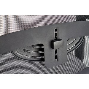 GULIETTA fotel gabinetowy, oparcie - siatka, siedzisko - czarny / popielaty - ERF8078