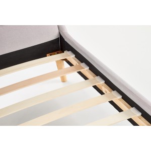 ELANDA 160cm łóżko jasny popiel