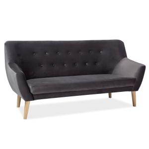 Sofa nordic 3 velvet kolor szary tapicerka bluvel 14 / buk