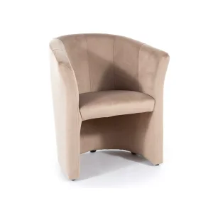 Fotel tm-1 velvet beżowy bluvel 28/ wenge