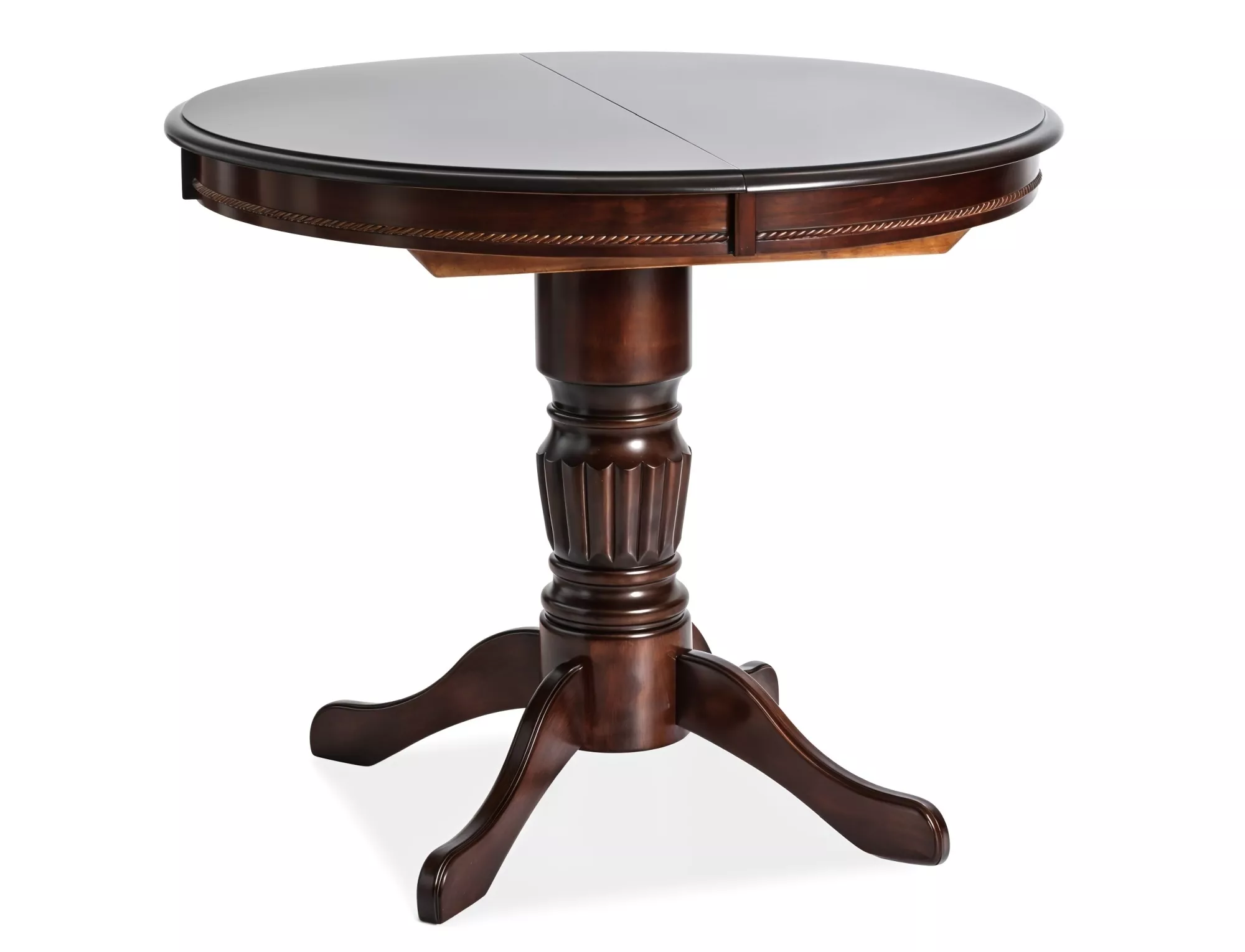 Stół margo ciemny orzech 90(125)x90