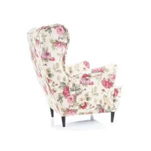 Fotel lord coral wm 82 (kwiaty) / wenge