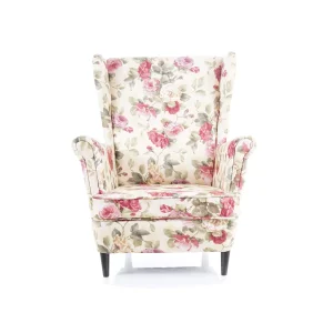 Fotel lord coral wm 82 (kwiaty) / wenge