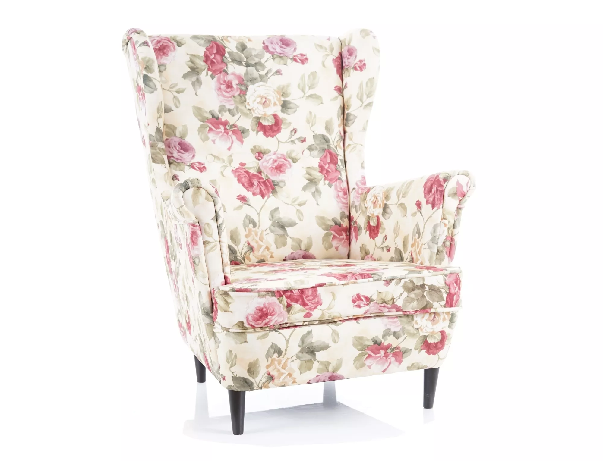 Fotel lord coral wm 82 (kwiaty) / wenge