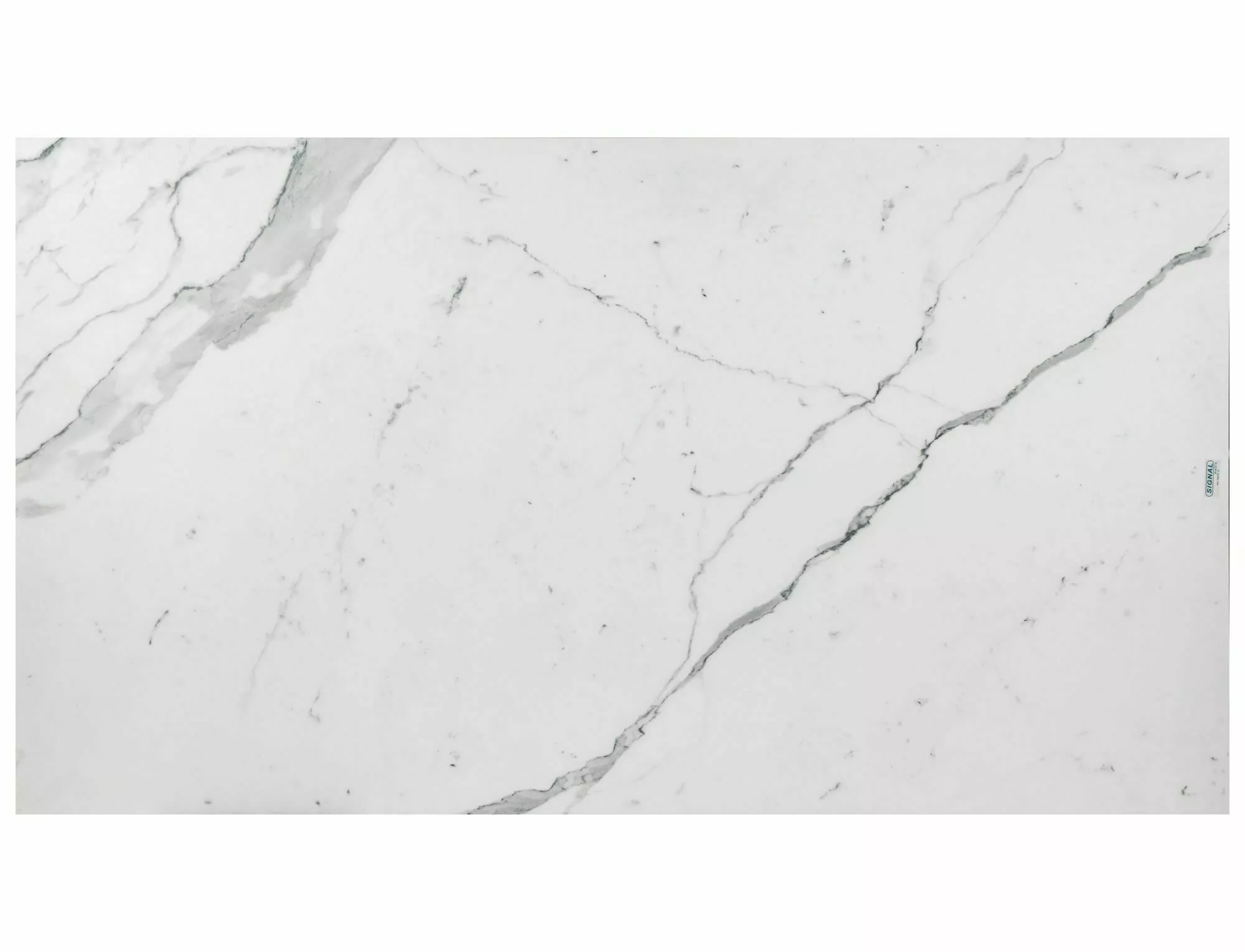 Stół armani ceramic biały efekt marmuru/ czarny mat 160(220)x90