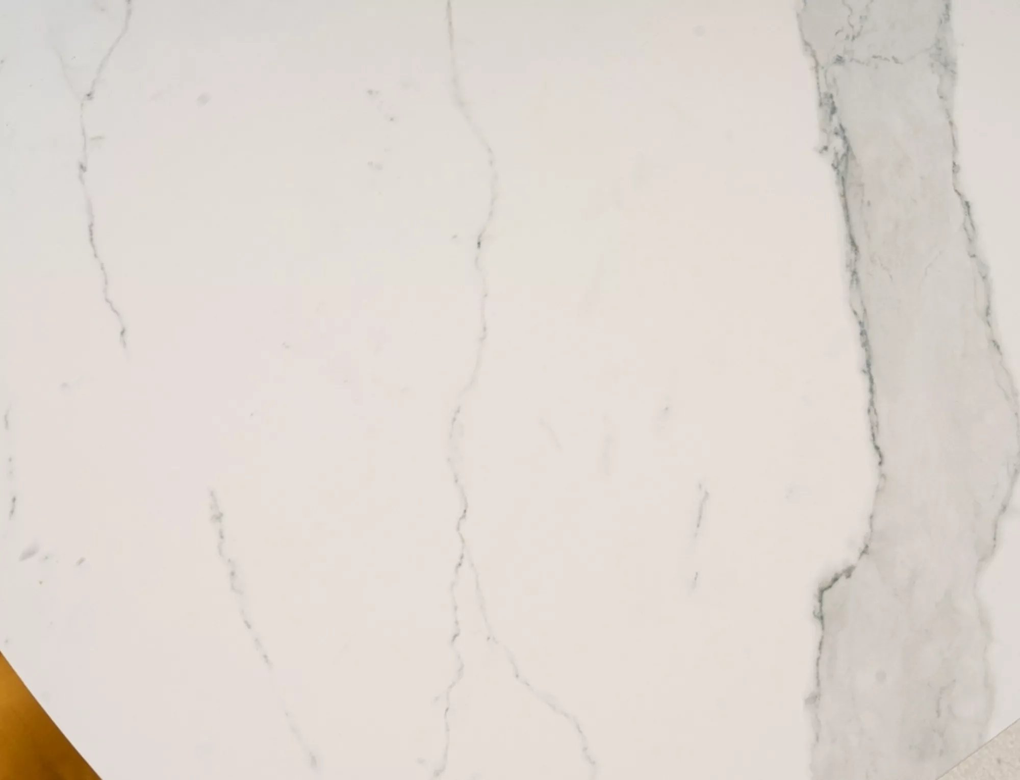 Stół armani ceramic biały efekt marmuru/ czarny mat 160(220)x90