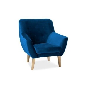 Fotel nordic 1 velvet kolor granat tapicerka bluvel 86 / buk