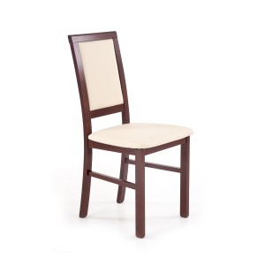 SYLWEK1 BIS krzesło ciemny orzech / CAYENNE 1112