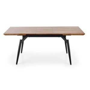 CAMBELL stół rozkładany, blat - naturalny, nogi - czarny