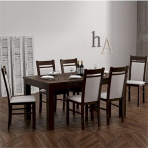 Stół STF64/2 + 6 krzeseł KT25 (zest. DM16)