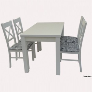 Stół STL62/1 + 4 krzesła KT22 (zest. DM12)