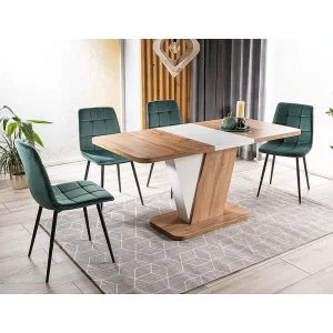 Krzesło mila velvet czarny stelaż/zielony bluvel 78