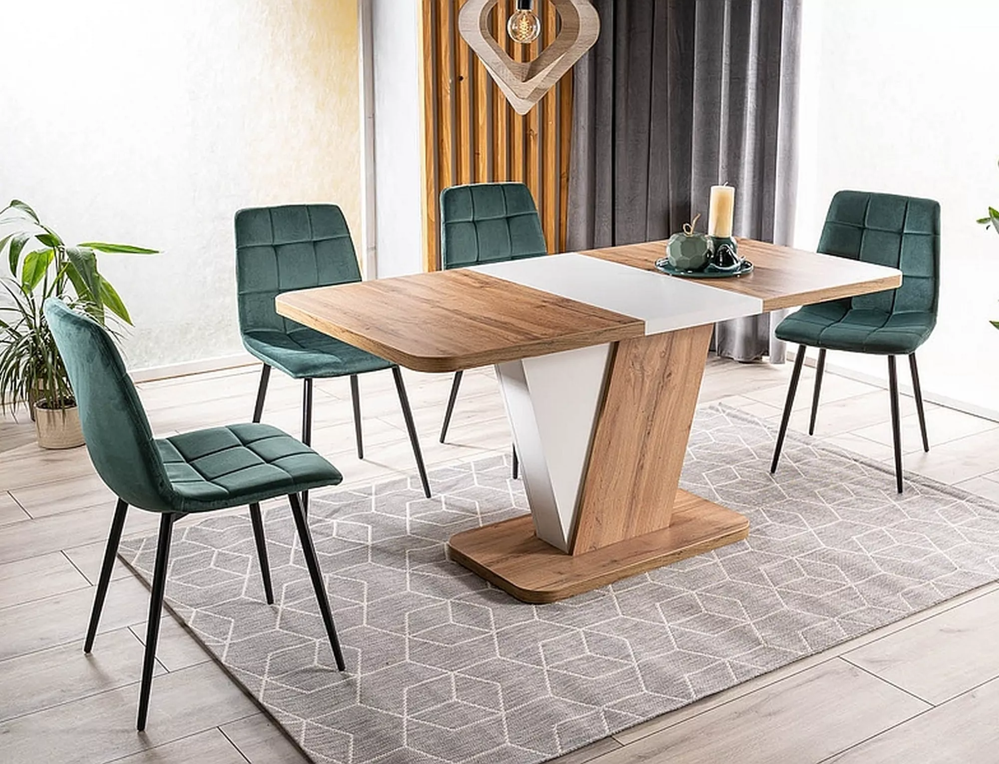 Krzesło mila velvet czarny stelaż/zielony bluvel 78