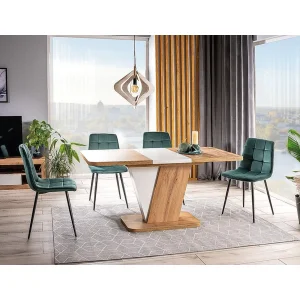 Krzesło mila velvet czarny stelaż/zielony bluvel 78