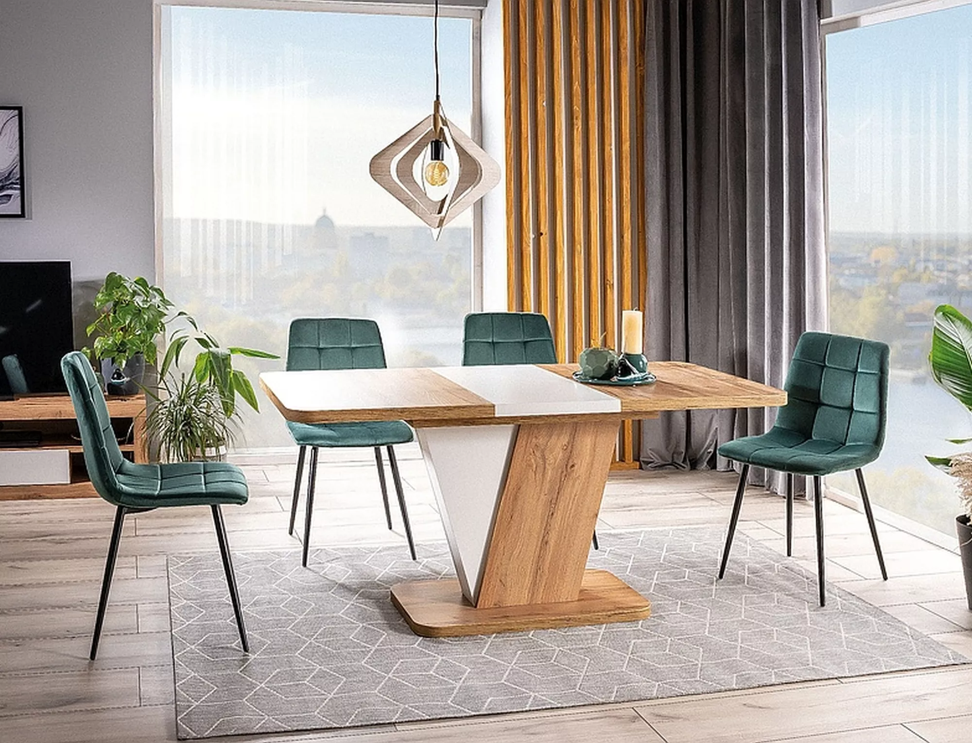 Krzesło mila velvet czarny stelaż/zielony bluvel 78