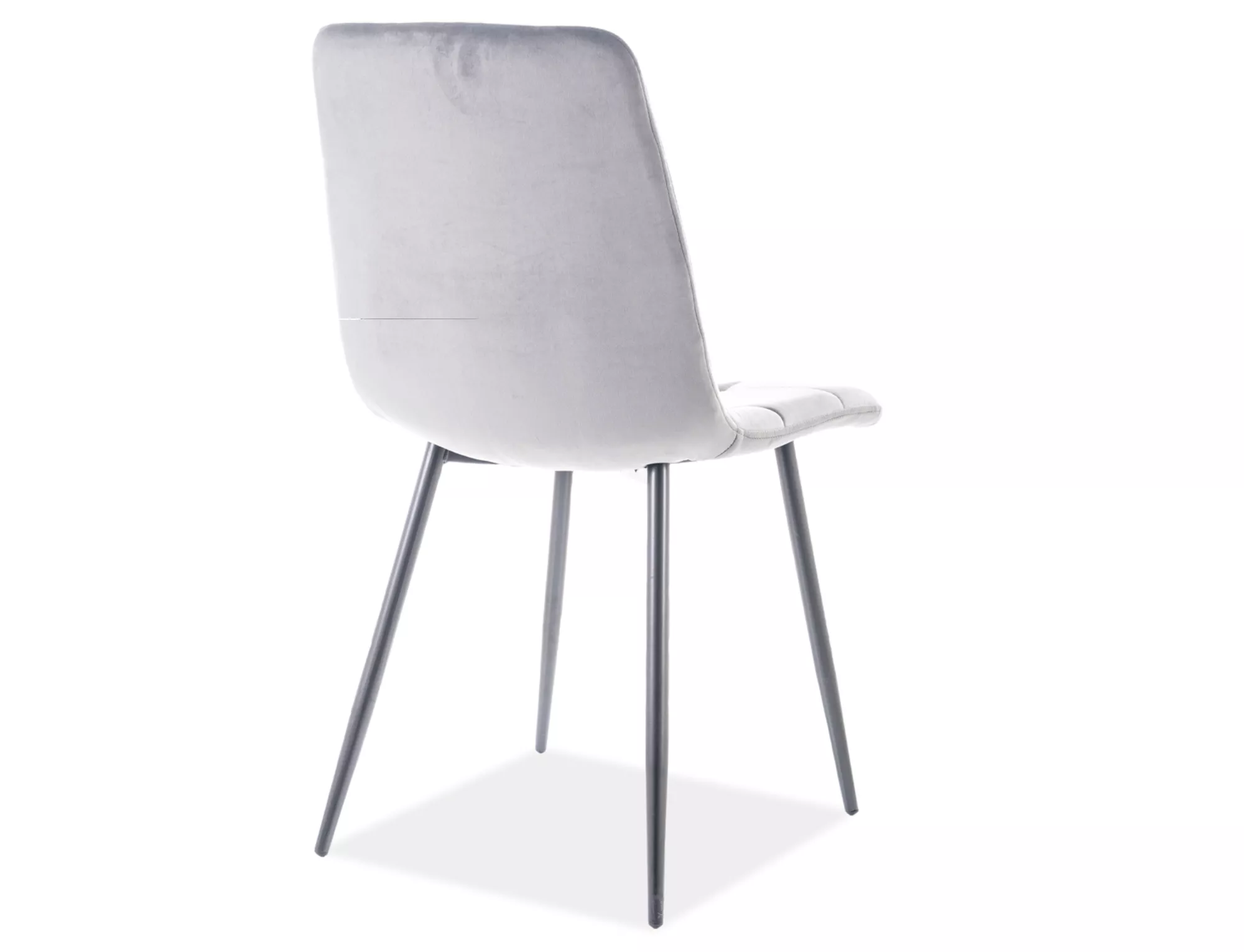 Krzesło mila velvet czarny stelaż/szary bluvel 14