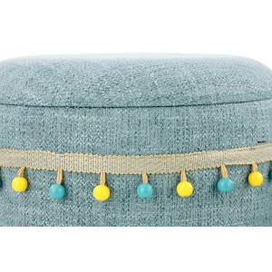 GRADO zestaw 2 puf, jasny niebieski