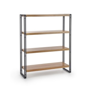 BOLIVAR REG1 regał dąb złoty / czarny