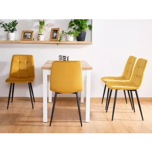 Stół adam dąb lancelot / biały mat 100x60