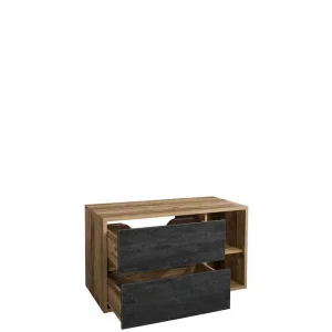 Szafka pod umywalkę Hampton Concrete 82-100 BL