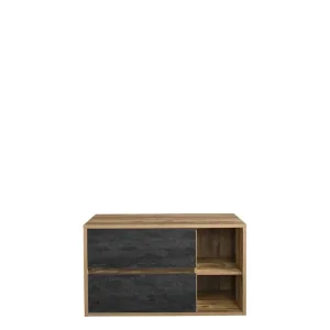 Szafka pod umywalkę Hampton Concrete 82-100 BL