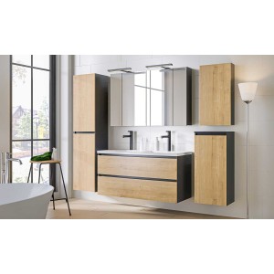 Szafka z lustrem 3D Monako Grey