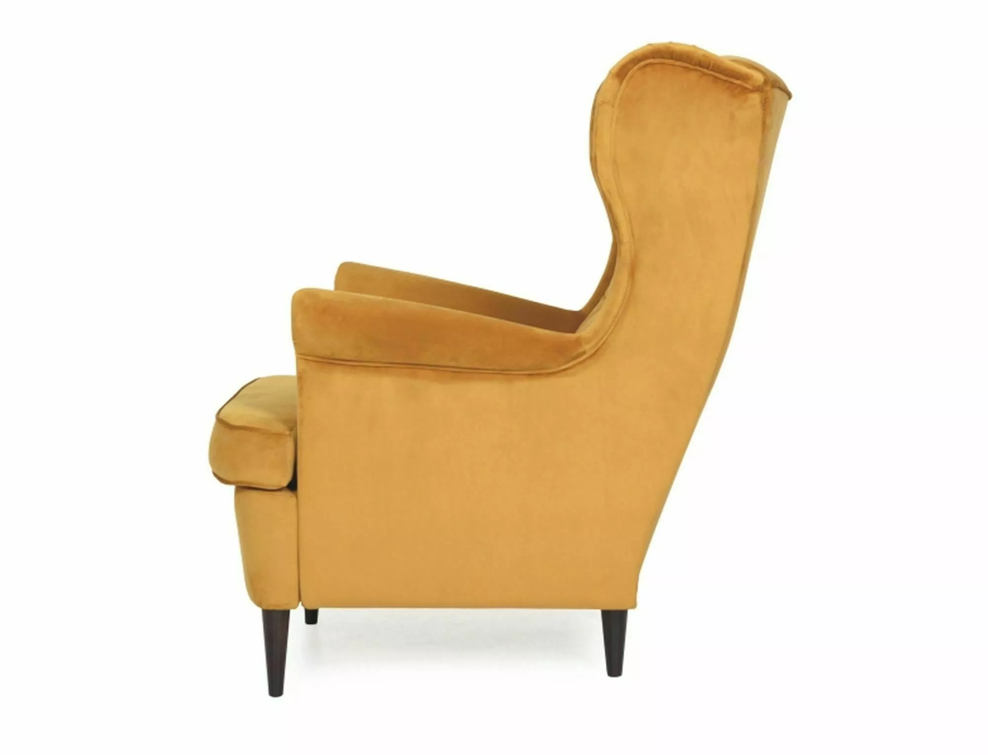 Fotel harry velvet curry bluvel 68 / wenge