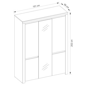 Lingo Szafa z Lustrem 5D