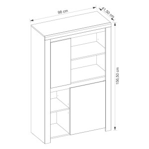 Lingo Regał Niski 2D