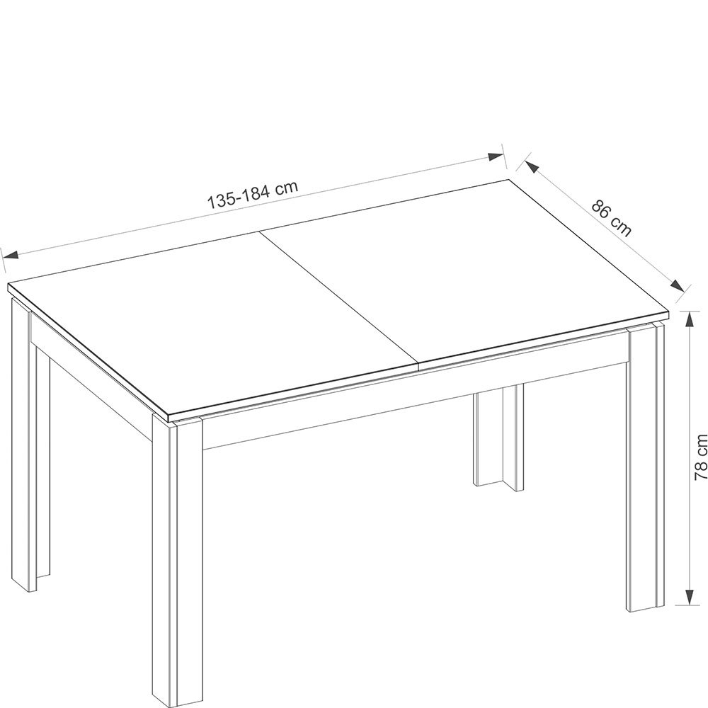 Lingo Stół Rozkładany 135/184